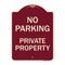 Signmission No Parking Private Property Heavy-Gauge Aluminum Architectural Sign, 24" x 18", BU-1824-23677 A-DES-BU-1824-23677 - alternate 1